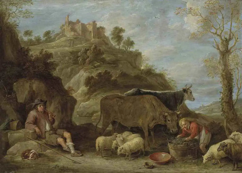 Landskabslandskab - David Teniers den Yngre