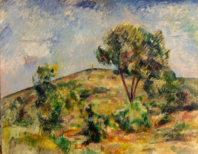 Landskab nær Aix med Cæsars tårn - Paul Cézanne