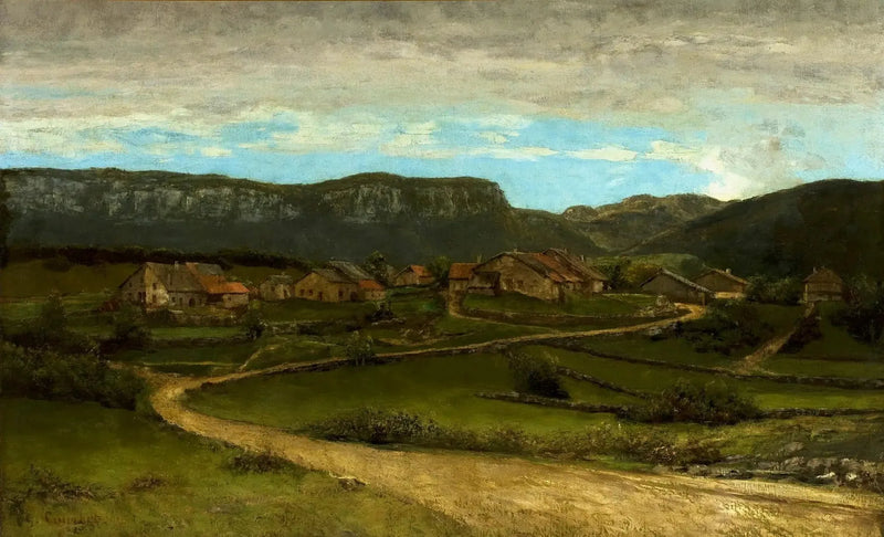 Landskab nær Ornans. - Gustave Courbet