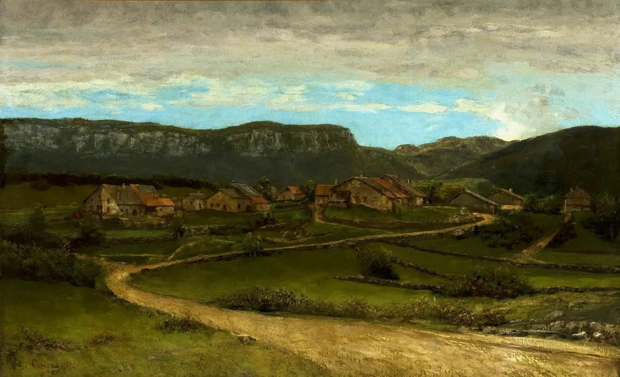 Landskab nær Ornans. - Gustave Courbet