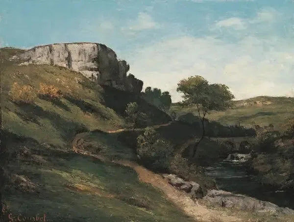 Landskab nær Maisières - Gustave Courbet