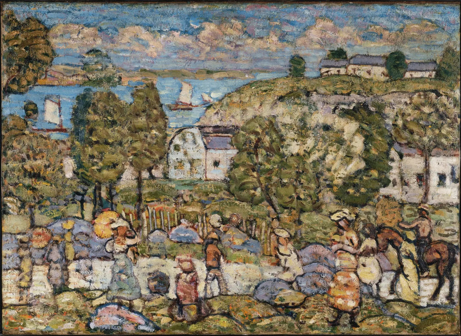Landskab nær Nahant - Maurice Prendergast