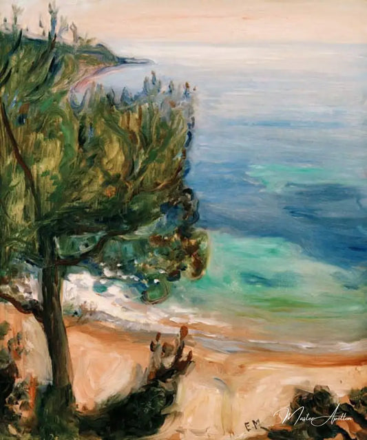 Paysage près de Nice - Edvard Munch - Reproductions de tableaux et peintures haut de gamme