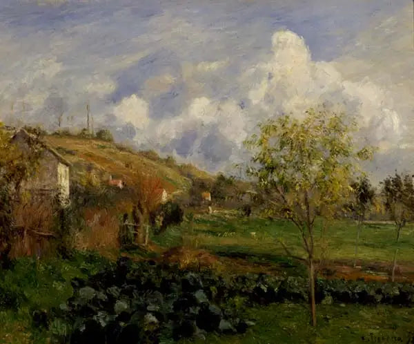 Landskab nær Pontoise - Camille Pissarro