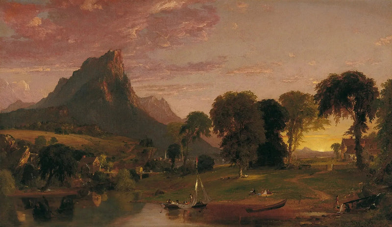 Landskab nær Sherburne, Chenango County, New York - Jasper Francis Cropsey
