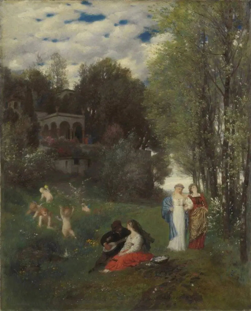 Ideelt forårlandskab - Arnold Böcklin
