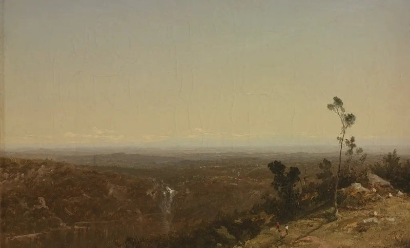 Landskab, Genesee-floden - John Frederick Kensett