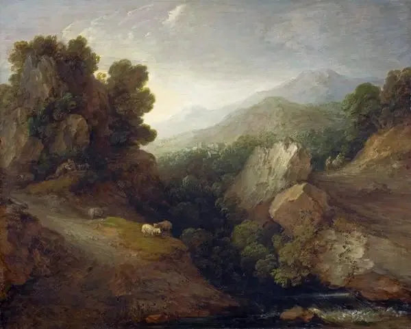 Klippe-landskab - Thomas Gainsborough