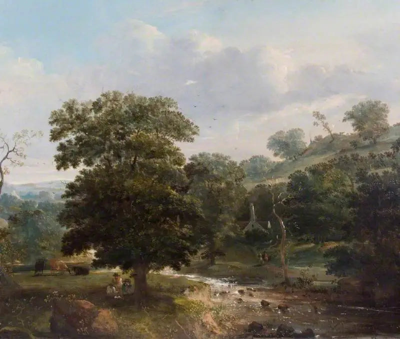 Landskab, bæk med figurer - Thomas Gainsborough