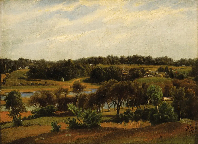 Landligt landskab - Jasper Francis Cropsey
