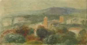Landskab, Saint-Paul de Vence - Pierre-Auguste Renoir