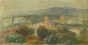 Landskab, Saint-Paul de Vence - Pierre-Auguste Renoir