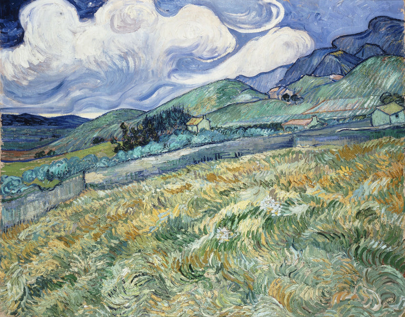 Bjerglandskab bag hospitalet Saint-Paul - Vincent van Gogh