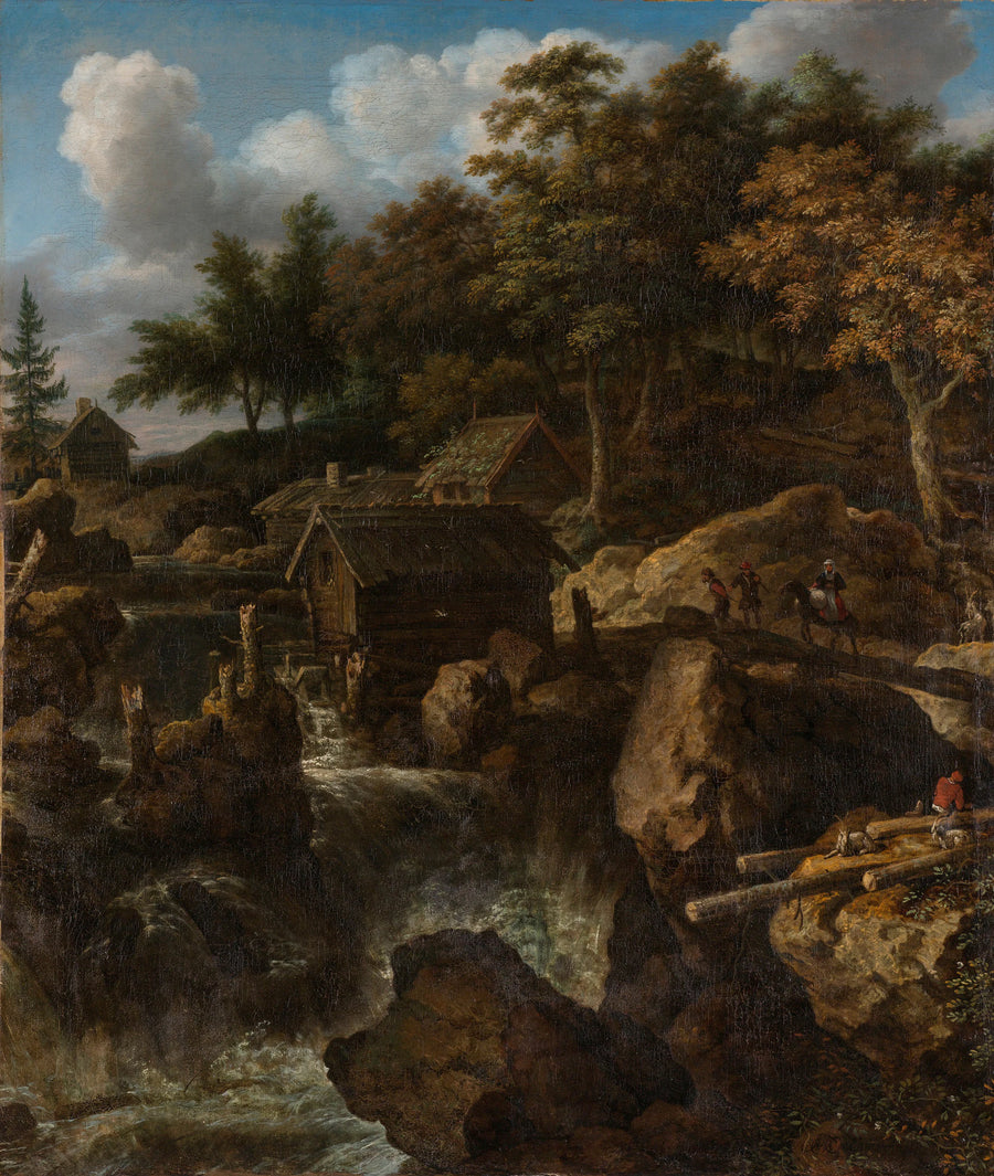 Paysage suédois avec cascade - Allaert van Everdingen