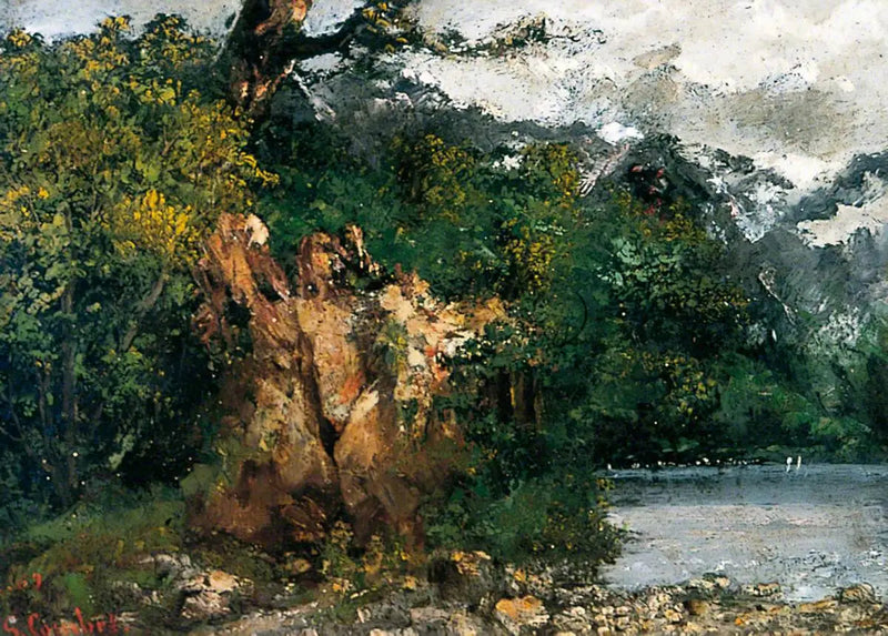 Schweizisk landskab - Gustave Courbet