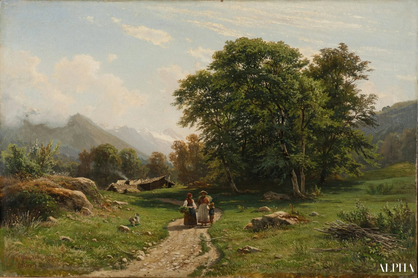 Svensk landskab - Ivan Shishkin - Reproduktioner af malerier og højkvalitets malerier
