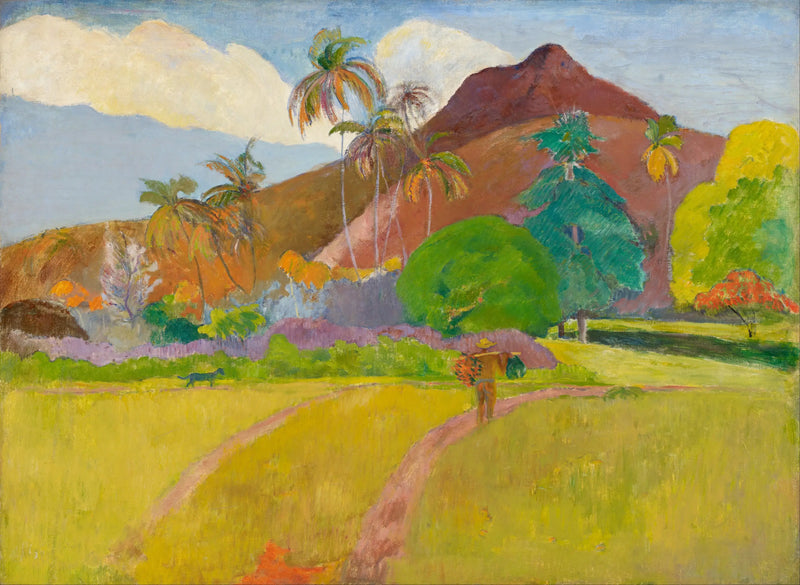 Tahitiansk landskab - Paul Gauguin