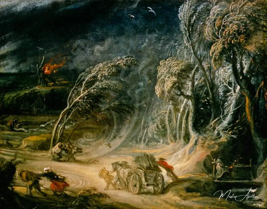 Paysage : Une tempête - Peter Paul Rubens - Reproductions de tableaux et peintures haut de gamme