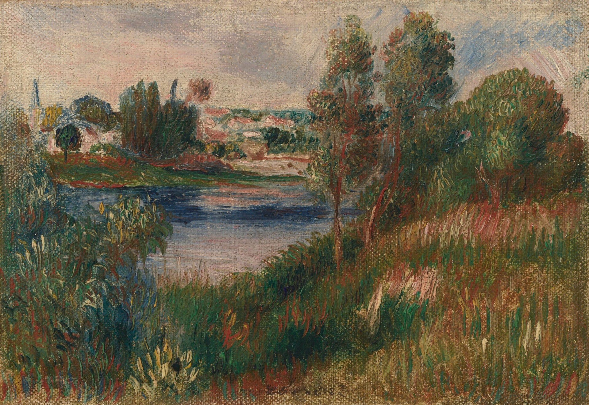 Paysage à Vétheuil - Auguste Renoir