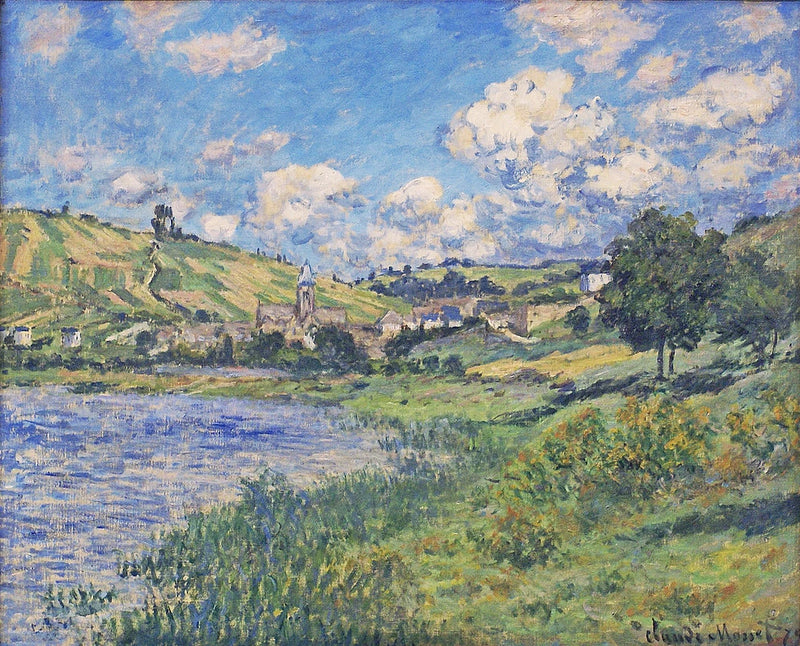 Landskab. Vétheuil W526 - Claude Monet