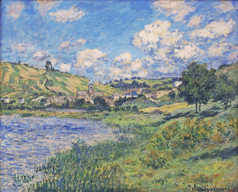 Landskab. Vétheuil W526 - Claude Monet