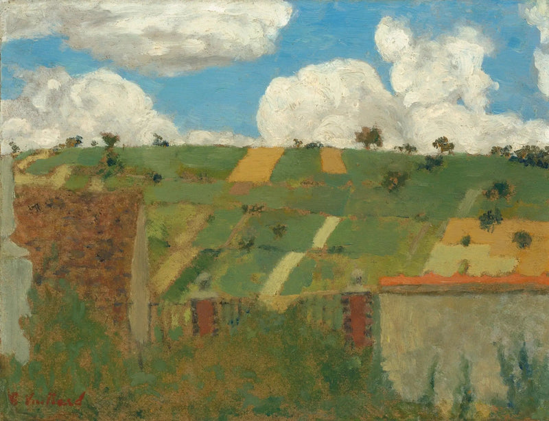 Landskab, Villeneuve-sur-Yonne - Édouard Vuillard