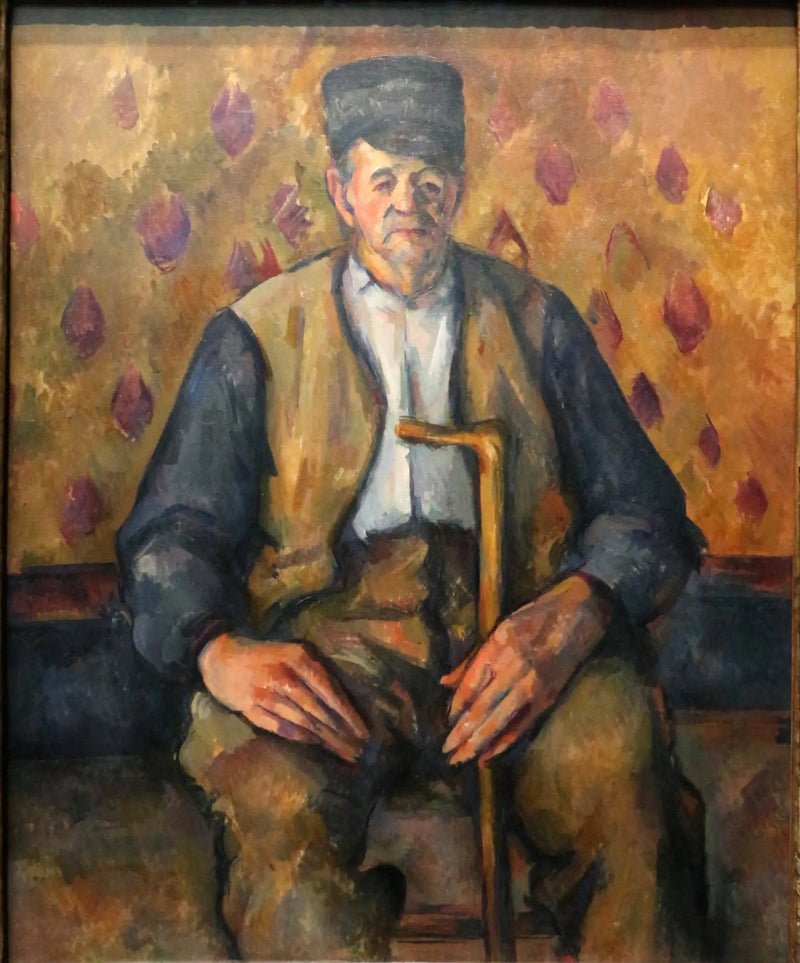 Siddende landmand - Paul Cézanne