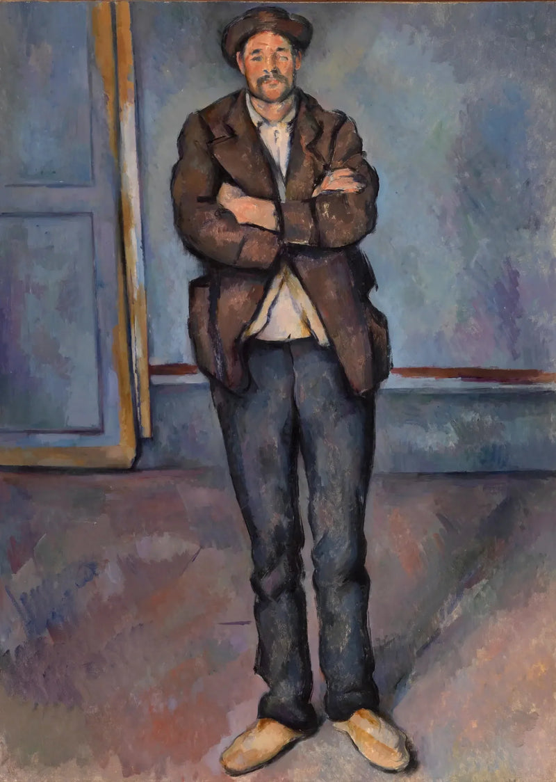 Stående landmand, med armene over korsStående landmand, med armene over kors - Paul Cézanne