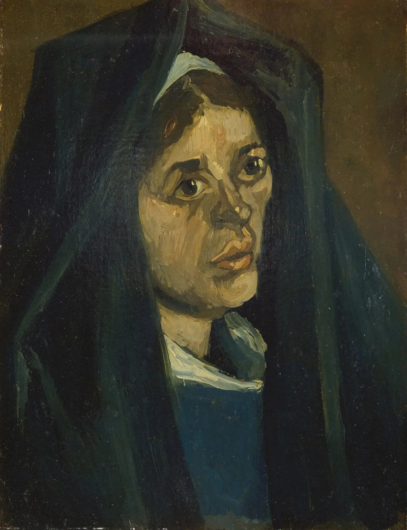 Bondekone med grønt sjal - Vincent van Gogh