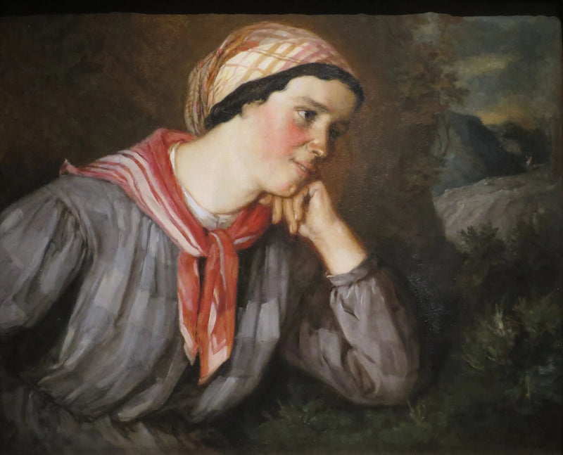 Bønderinde i madras - Gustave Courbet