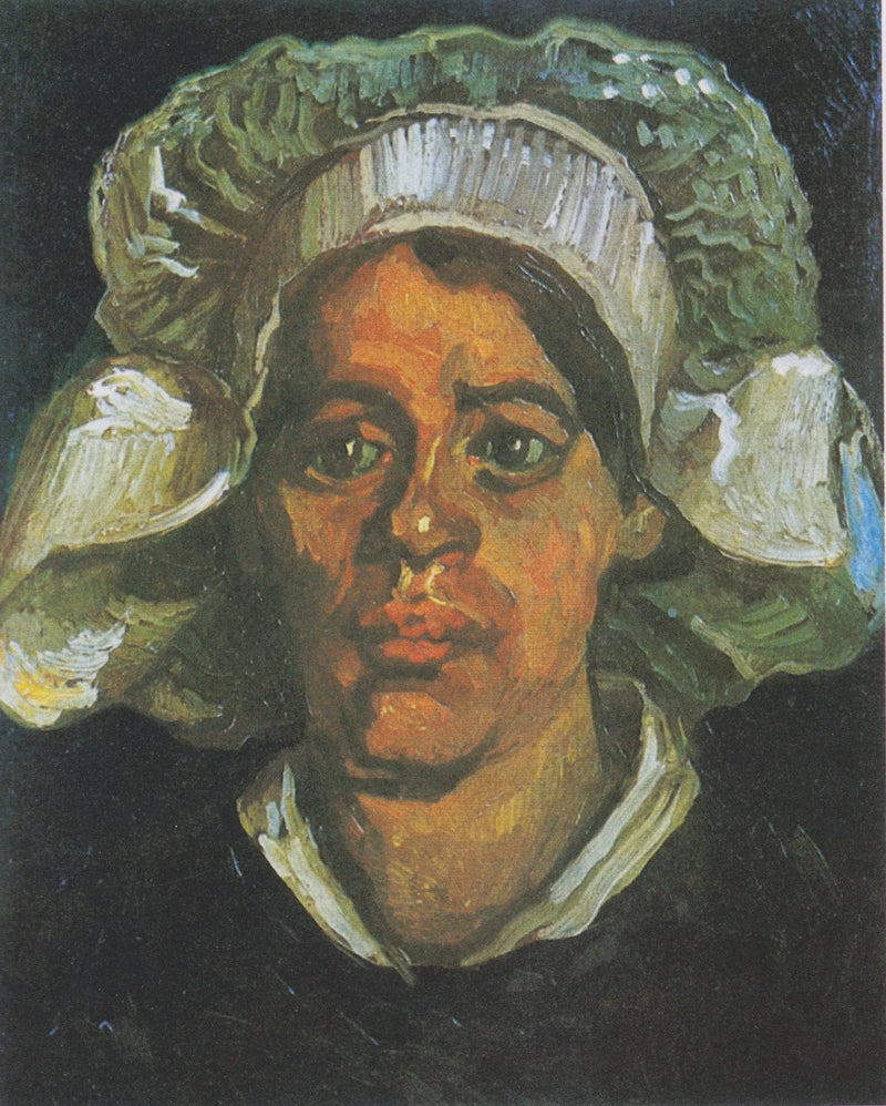 Bondekone med hvid hue - Vincent van Gogh