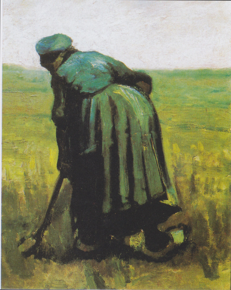 Kvinde med en spade, set bagfra - Vincent van Gogh