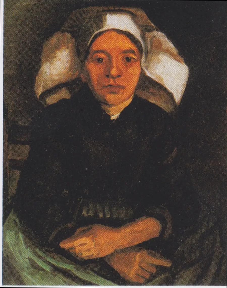 Landkvinde, halvkrop, siddende - Vincent van Gogh