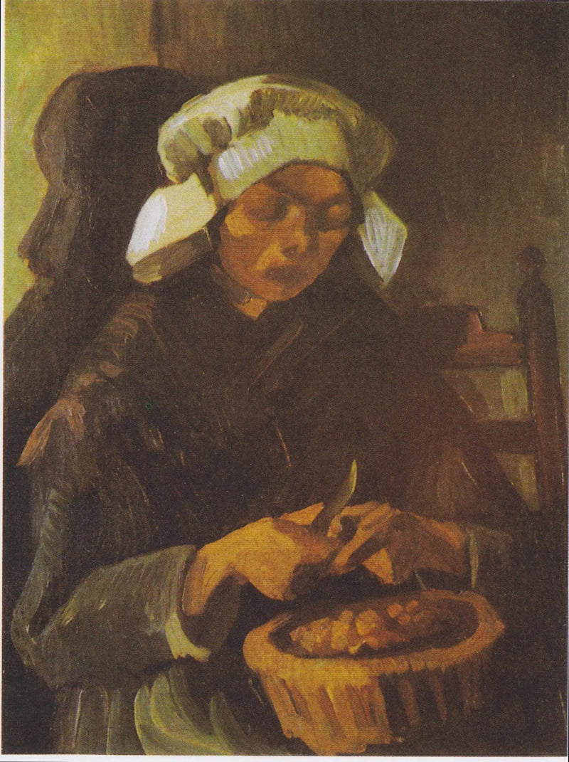 Bondekvinde, der skræller kartofler - Vincent van Gogh