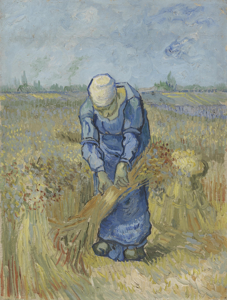 Bondekvinde binder neg (efter Millet) - Vincent van Gogh