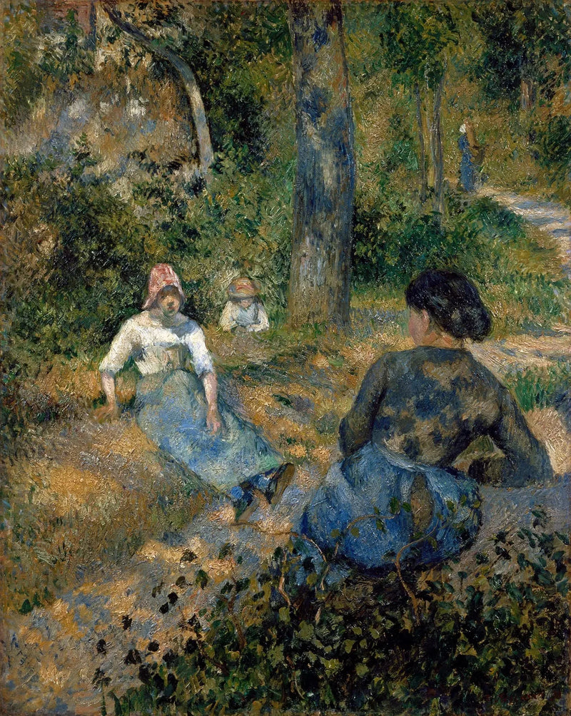 Bønder i hvile - Camille Pissarro