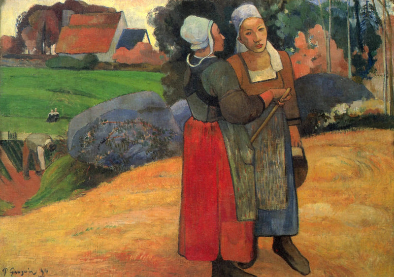 Breton bønder - Paul Gauguin