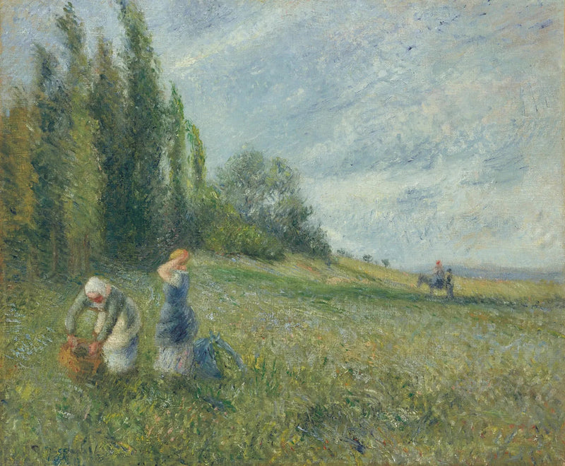 Bønder i markerne, Pontoise - Camille Pissarro