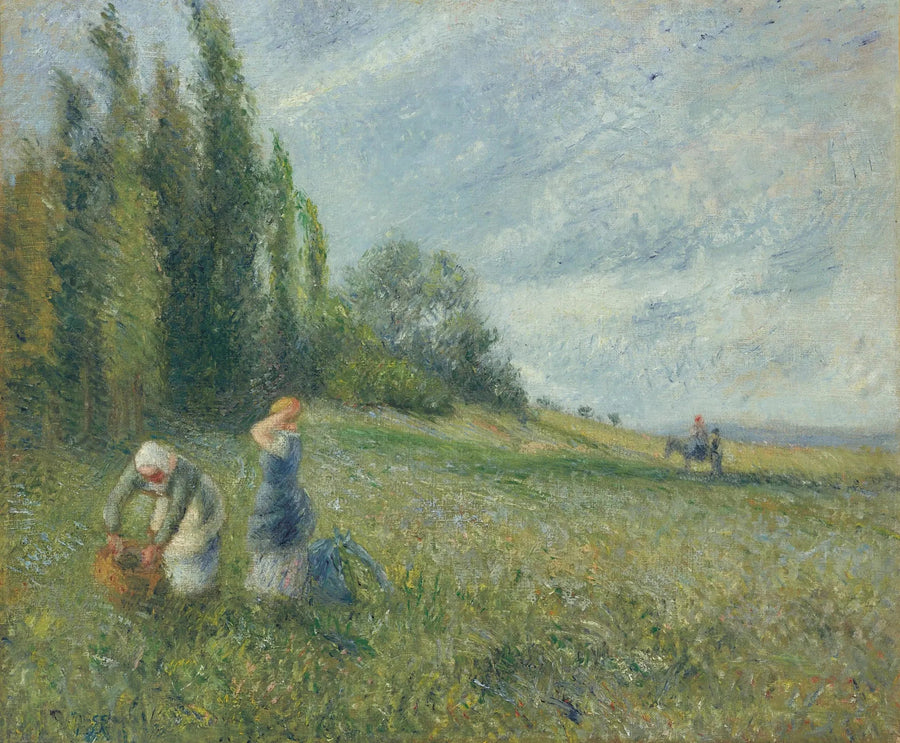 Bønder i markerne, Pontoise - Camille Pissarro