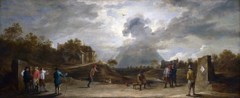Bønder med bueskydning - David Teniers den Yngre