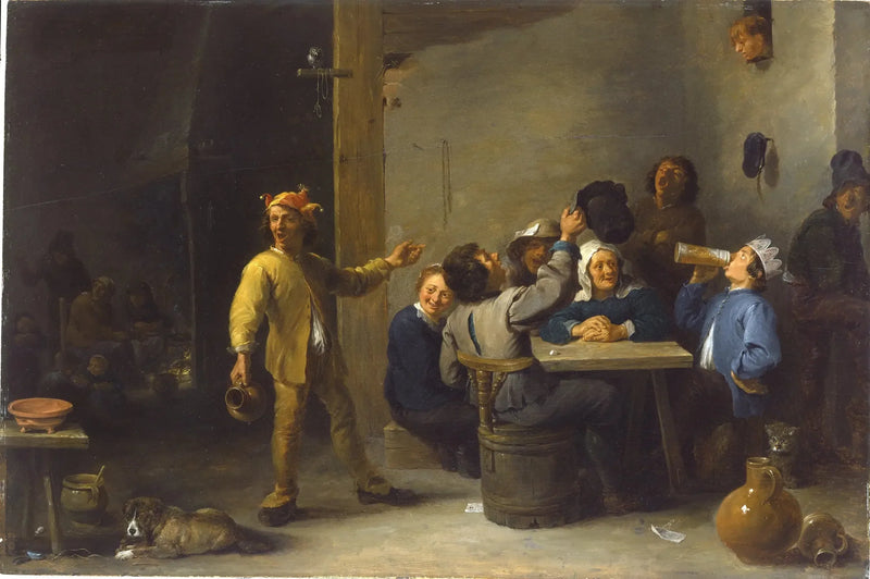 Bønder fejrer den tolvte nat - David Teniers den Yngre