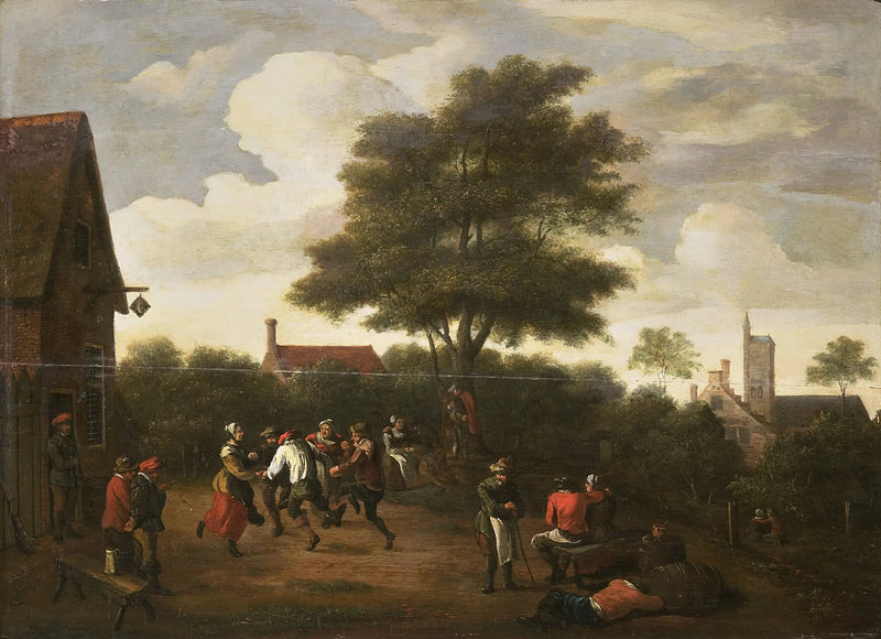 Dansende bønder - David Teniers den Yngre