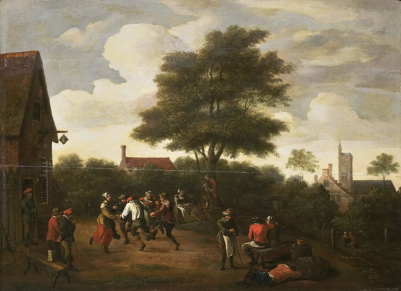 Dansende bønder - David Teniers den Yngre