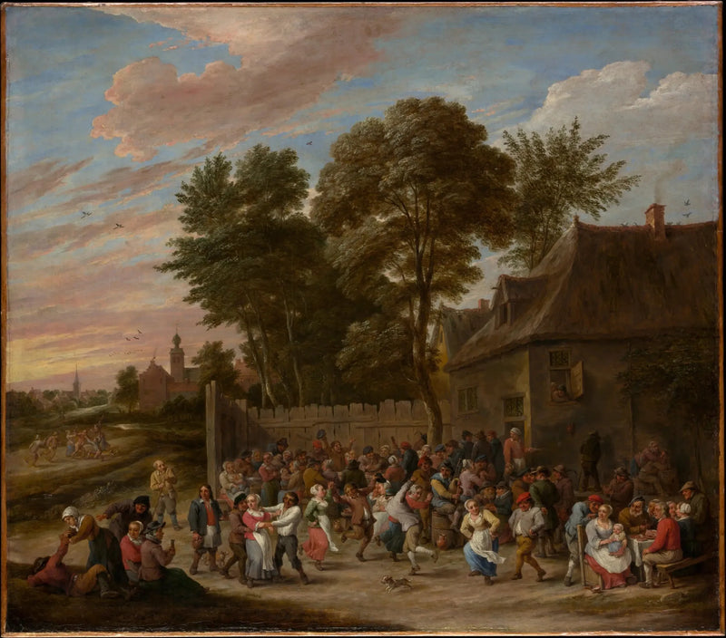 Bønder danser og festende - David Teniers den Yngre