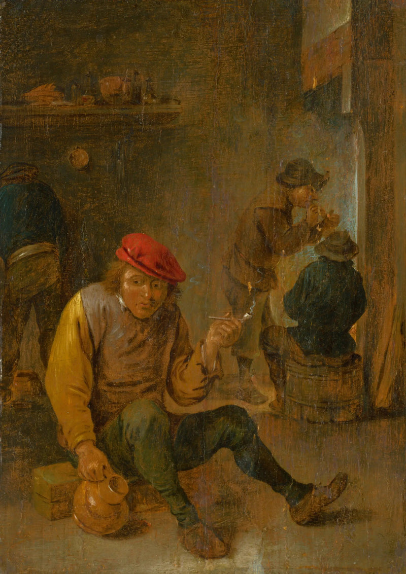 Bønder rygere (pibe rygere) - David Teniers den Yngre