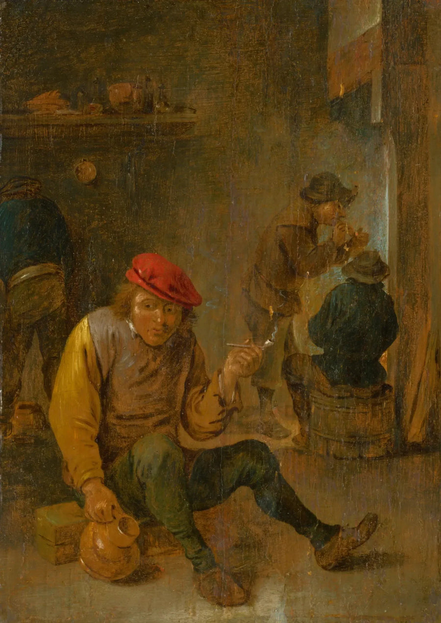 Bønder rygere (pibe rygere) - David Teniers den Yngre