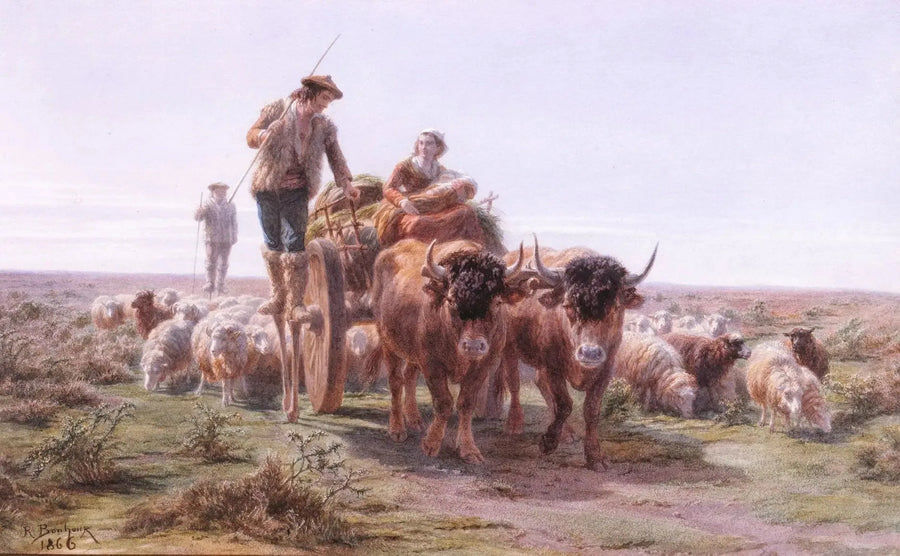 Landboere fra Landes, der går til markedet - Rosa Bonheur
