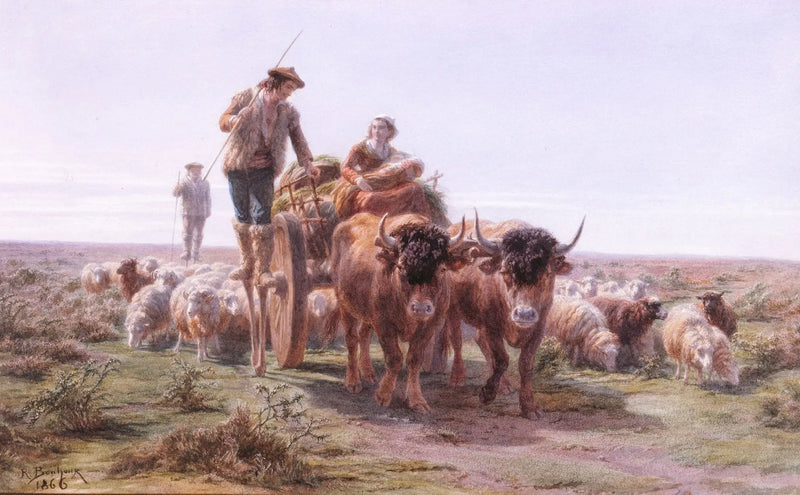 Landboere fra Landes, der går til markedet - Rosa Bonheur