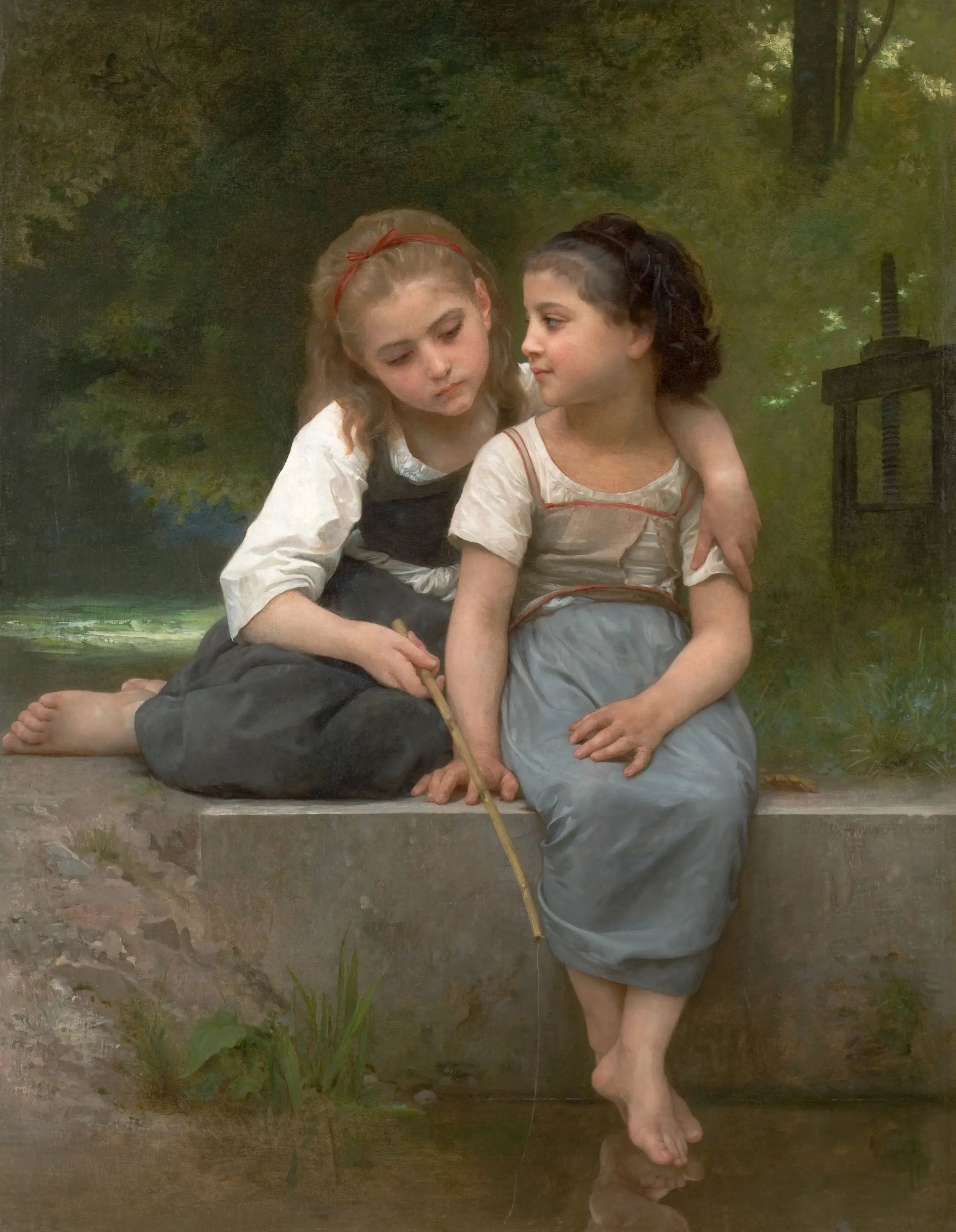 Pêche aux grenouilles - Bouguereau - Alpha Reproduction