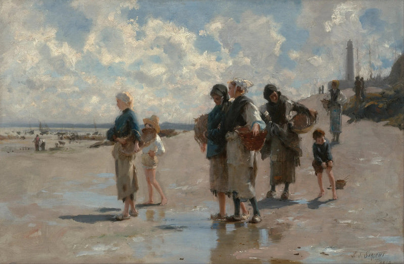 Østersfiskeri i Cancale - John Singer Sargent